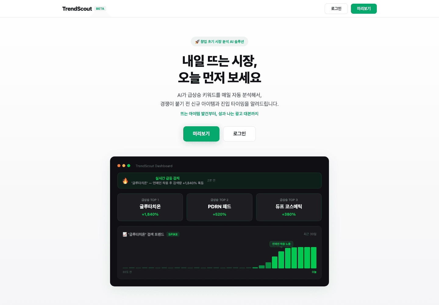 TrendScout 프로젝트 이미지